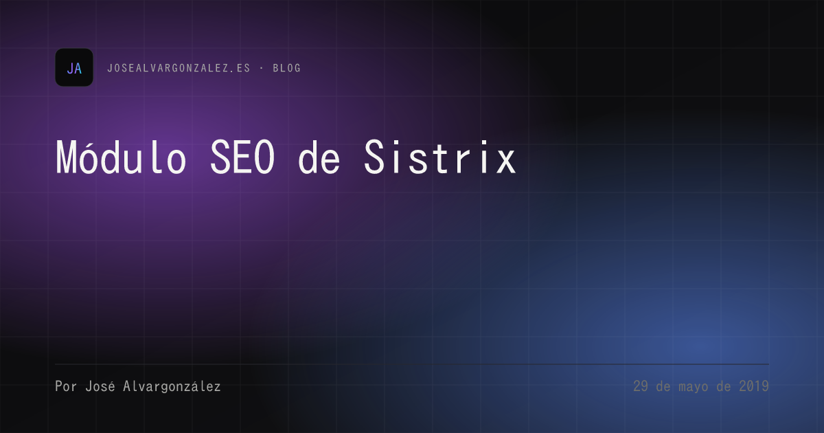 Módulo SEO de Sistrix