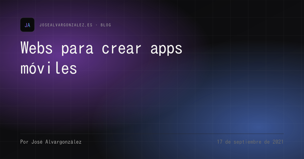 Webs para crear apps móviles